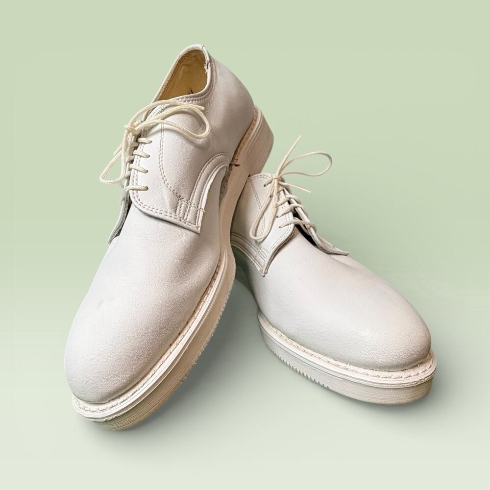 Knapp Shoes Cushioned comfort White‎ Leather Derby Women’s Shoes Sz. 9.5 VTG